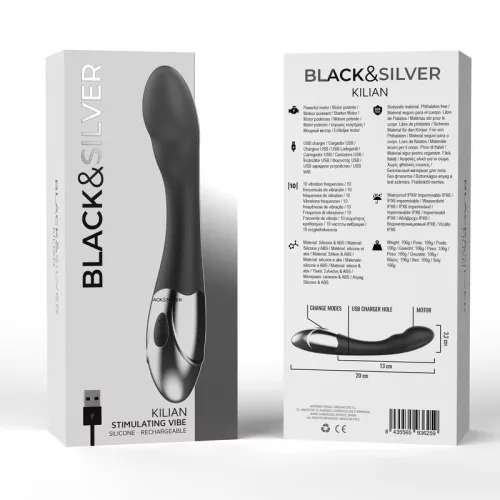 BLACK&SILVER – érzékeltető mini vibrátor