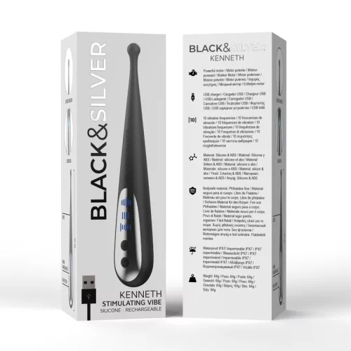 Black&Silver – izgató vibrátor elegáns dizájnnal
