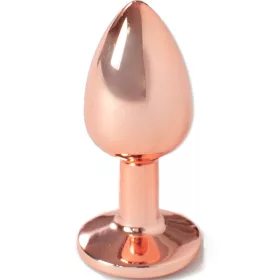 SECRETPLAY - FÉM BUTT PLUG RÓZSAARANY KIS MÉRET 7 CM