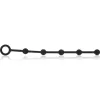 BLACK&SILVER – prémium szilikon anális gyöngyfűző 21 cm