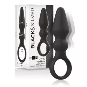 BLACK&SILVER - erőteljes szilikon anális kúp