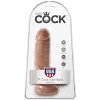 7" Cock with Balls  Tan