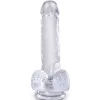 6" with balls Clear