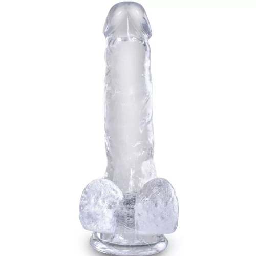 6" with balls Clear