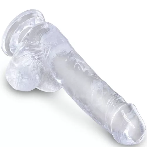6" with balls Clear