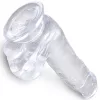 6" with balls Clear
