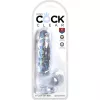 6" with balls Clear