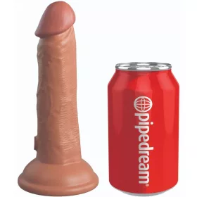 6" Dual Density Silicone Cock  Tan