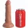 6" Dual Density Silicone Cock  Tan