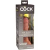 6" Dual Density Silicone Cock  Tan
