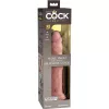 9" Dual Density Silicone Cock  Light