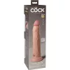 9" Dual Density Silicone Cock  Light
