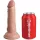 6" Dual Density Vibrating Silicone Cock  Light