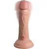 6" Dual Density Vibrating Silicone Cock  Light