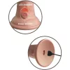 6" Dual Density Vibrating Silicone Cock  Light