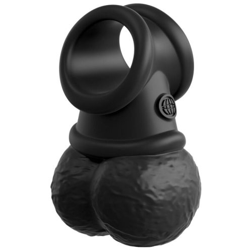 KING COCK - ELITE DELUXE ÁLLÍTHATÓ HEVER KÉSZLET GYŰRŰ HERÉKKEL ÉS DILDÓVAL 20,3 CM