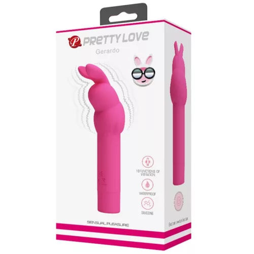 PRETTY LOVE Gerardo – szilikon nyuszi vibrátor