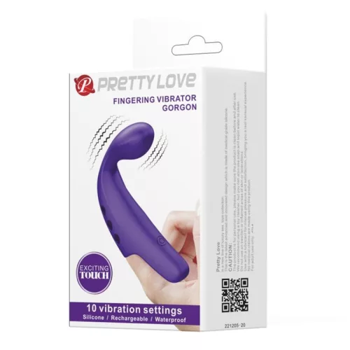 PRETTY LOVE - újratölthető ujjvibrátor, érzéki kényeztetéshez
