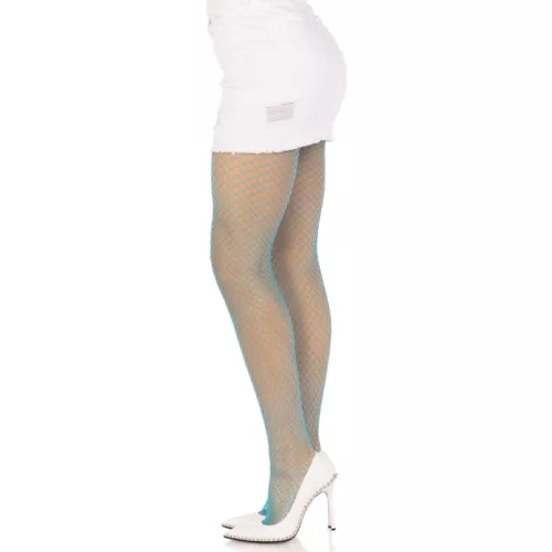 LEG AVENUE - LYCRA FISHNNET HARISNYÚ KÉK