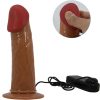 PRETTY LOVE - STARKS HARNESS BRIEFS MULTI-SPEED VIBRATION DILDO 17,5 CM VILÁGOSBARNA