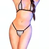 CHILIROSE – elegáns ezüst bikini S/M méretben