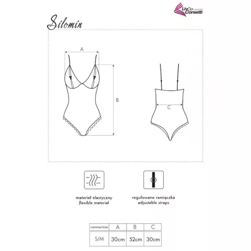 LIVCO CORSETTI FASHION - SILOMIN LC 1401 TEST + KÖNTÖS FEKETE EGYMÉRETŰ,