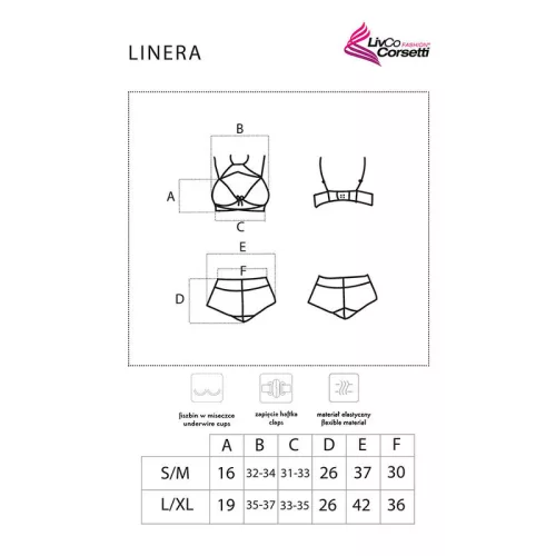 LIVCO CORSETTI FASHION – érzéki fekete melltartó és bugyi szett