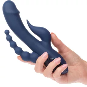 CALEXOTICS - VIBRÁTOR TRIPLE ORGAZM KÉK