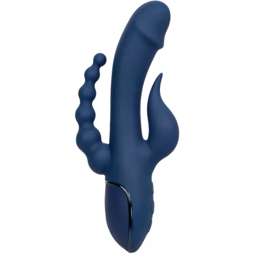 CALEXOTICS - VIBRÁTOR TRIPLE ORGAZM KÉK