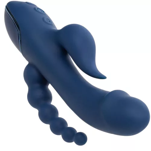 CALEXOTICS - VIBRÁTOR TRIPLE ORGAZM KÉK
