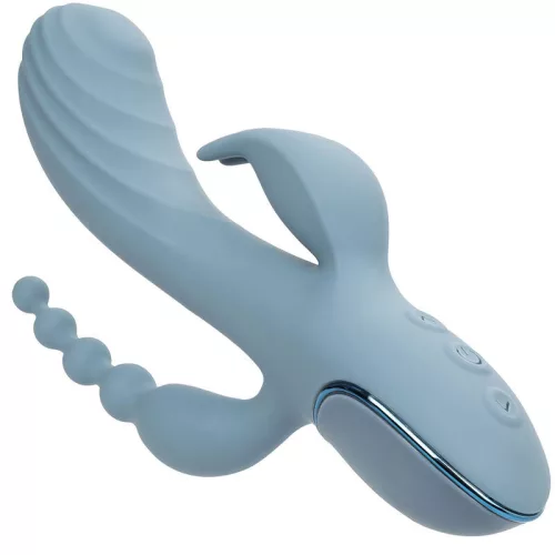 CALEXOTICS - VIBRÁTOR TRIPLE ECSTASY GREY