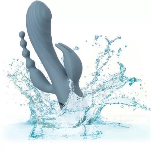 CALEXOTICS - VIBRÁTOR TRIPLE ECSTASY GREY