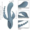 CALEXOTICS - VIBRÁTOR TRIPLE ECSTASY GREY