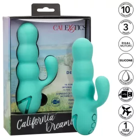   CALEXOTICS - DEL MAR DIVA VIBRÁTOR RABBIR AQUA GREEN A CALIFORNIA DREAMING-TŐL