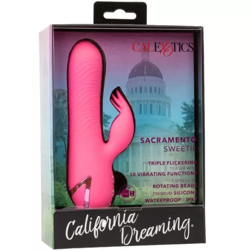 CALEXOTICS - SACRAMENTO SWEETIE VIBRÁTOR RABBIT PINK CALIFORNIA DREAMING-TŐL