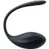 Csatlakoztatott vibrátor G-pontos bordázott szirom 8,5 x 3,8cm fekete