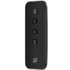 Csatlakoztatott vibrátor G-pontos bordázott szirom 8,5 x 3,8cm fekete