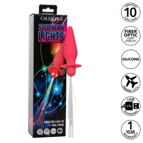   CALEXOTICS - SOUTHERN LIGHTS LIGHT LIGHT ANAL PLUG 10 REZGÉS SZILIKON RÓZSASZÍN