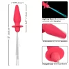 CALEXOTICS - SOUTHERN LIGHTS LIGHT LIGHT ANAL PLUG 10 REZGÉS SZILIKON RÓZSASZÍN