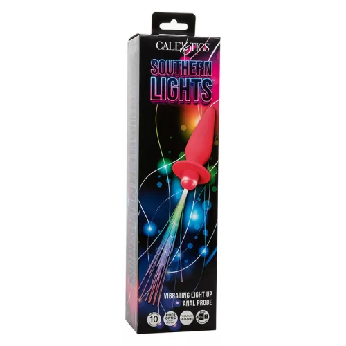 CALEXOTICS - SOUTHERN LIGHTS LIGHT LIGHT ANAL PLUG 10 REZGÉS SZILIKON RÓZSASZÍN
