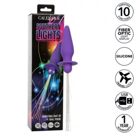   CALEXOTICS - SOUTHERN LIGHTS LIGHT LIGHT ANAL PLUG 10 REZGÉSEK SZILIKON LILA