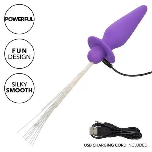 CALEXOTICS - SOUTHERN LIGHTS LIGHT LIGHT ANAL PLUG 10 REZGÉSEK SZILIKON LILA