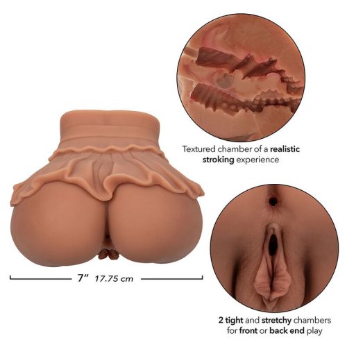CALEXOTICS – A HAZATÉRŐ KIRÁLYNŐ DUPLA REALISTA MASZTURBÁTOR KARAMELL