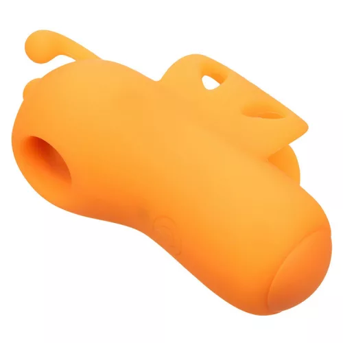 CALEXOTICS - NEON VIBRÁCIÓ A ZÜMMÖGŐ VIBRÁTOR FINGER STIMULATOR 10 VIBRATIONS ORANGE