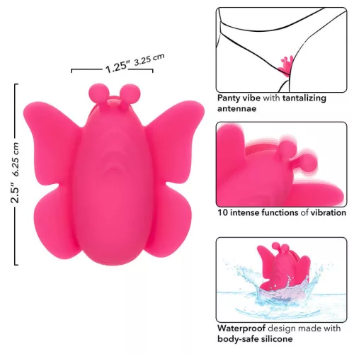 CALEXOTICS - NEON VIBRÁCIÓK A FLUTTER VIBE STIMULÁTOR 10 REZGÉSEK PINK
