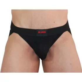 BURN 003 – fényes fekete jock prémium alsónemű
