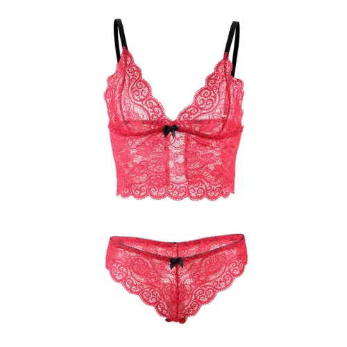 SUBBLIME - 953898 SELYEM ÉS CSIPKE HÁLÓINGET + BUGYI PIROS S/M