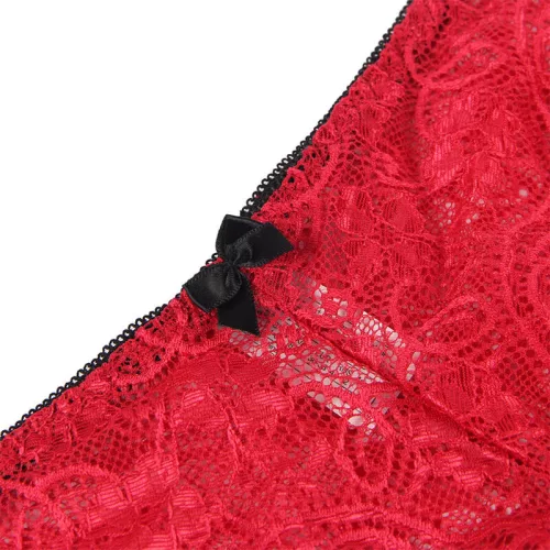 SUBBLIME - 953898 SELYEM ÉS CSIPKE HÁLÓINGET + BUGYI PIROS S/M