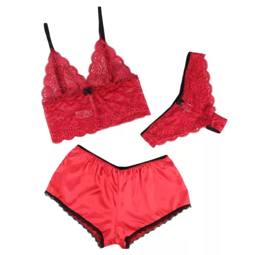 SUBBLIME - 953904 SELYEM ÉS CSIPKE HÁLÓINGET + BUGYI PIROS L/XL