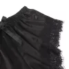 SUBBLIME - 953942 CASUAL SELYEM HÁLÓINGET + CSIPKE NADRÁG FEKETE L/XL